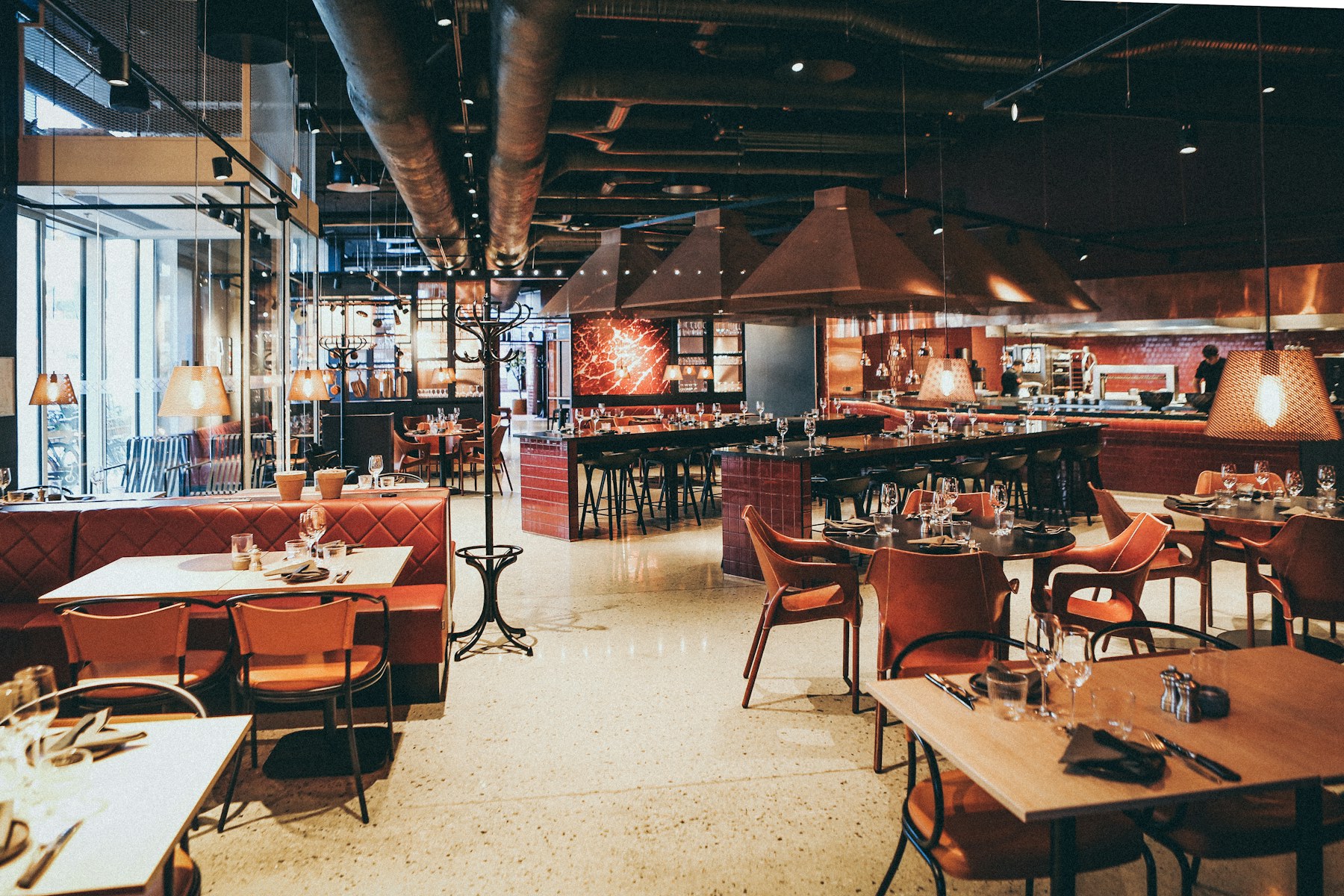 Open dining room and kitchen at Lumen